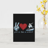 スノーボードスノーボードヴィンテージピースラブ カード (黄色い花)