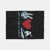 スノーボードスノーボードヴィンテージピースラブ フリースブランケット (正面(横))