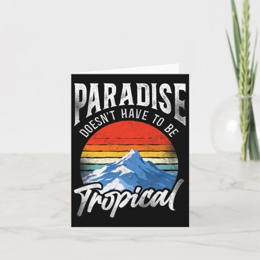 スノーボードスノーボードヴィンテージマウンテンウィンタースキー カード (正面)