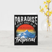 スノーボードスノーボードヴィンテージマウンテンウィンタースキー カード (黄色い花)