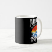 スノーボードスノーボードヴィンテージマウンテンウィンタースキー コーヒーマグカップ (正面右)