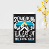 スノーボードスノーボードヴィンテージレトロゴーグル カード (黄色い花)