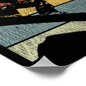 スノーボードスノーボードヴィンテージレトロマウンテン2 ポスター (角)