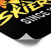 スノーボードスノーボードヴィンテージレトロ誇らしげに不快感 ポスター (角)