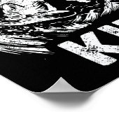 スノーボードスノーボードヴィンテージ冷蔵庫キッド ポスター (角)