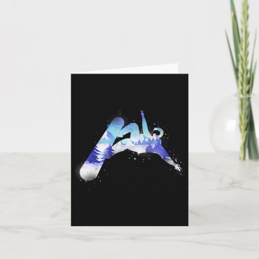 スノーボードスノーボードヴィンテージ山 カード (正面)