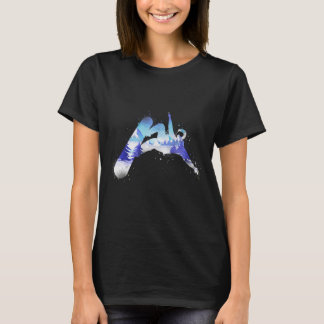 スノーボードスノーボードヴィンテージ山 Tシャツ