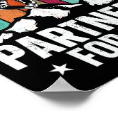 スノーボードスノーボードヴィンテージ結婚レトロ妻 ポスター (角)