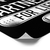 スノーボードスノーボードヴィンテージ結婚1 ポスター (角)