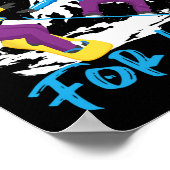 スノーボードスノーボード結婚妻の夫スノーブ ポスター (角)