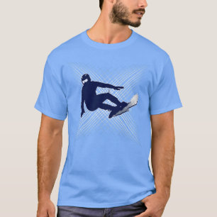 スノーボードスポーツゲームメンズTシャツ Tシャツ