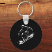 スノーボードスライドスタイル キーホルダー (正面)