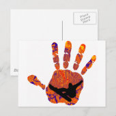 スノーボードセットの心 ポストカード (正面/裏面)