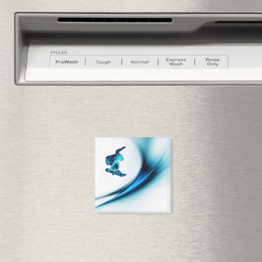 スノーボードデザインスクエアマグネット マグネット (インサイチュ (食洗機))