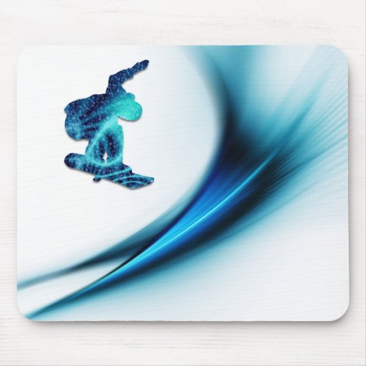 スノーボードデザインマウスパッド マウスパッド (正面)