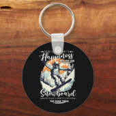 スノーボードハピンススノーバケーションスノーボード キーホルダー (正面)