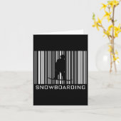 スノーボードバーコードホブ カード (黄色い花)