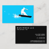 スノーボードパウダートレイル 名刺 (正面/裏面)