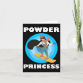 スノーボードパウダープリンセスおもしろいスノーボードガールズ カード (正面)