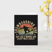 スノーボードパパは通常のパパと同様クールに カード (黄色い花)