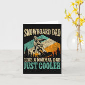 スノーボードパパ父ヴィンテージレトロSn カード (黄色い花)