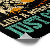 スノーボードパパ父ヴィンテージレトロSn ポスター (角)