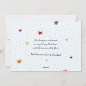 スノーボードファミリークリスマスカード シーズンカード (裏面)