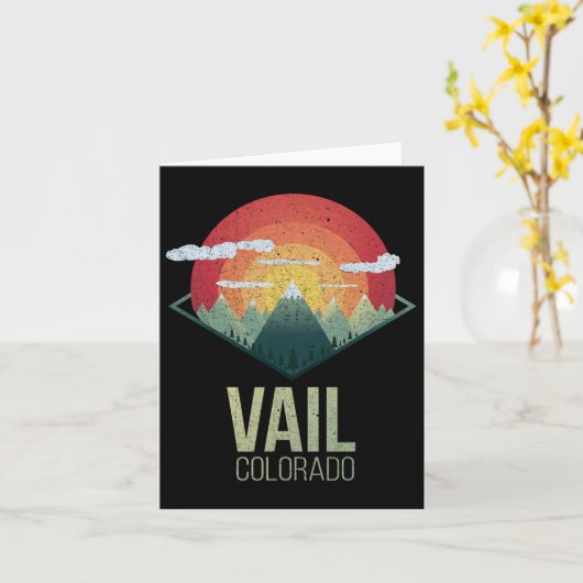 スノーボードベイルコロラドスキーウィンターマウンテンギフトS カード (黄色い花)