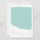 スノーボードペンギンの招待状 招待状 (裏面)