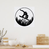 スノーボードポスター ポスター (キッチン)