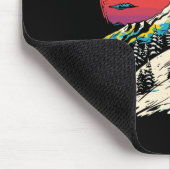 スノーボードポートレートウィンタースポーツ マウスパッド (コーナー)