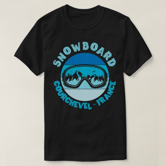 スノーボードマスクコートヘベルフランス Tシャツ (デザイン正面)