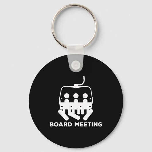 スノーボードミーティングギフト – Snowboarding Holiday Skii キーホルダー (正面)