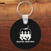 スノーボードミーティングギフト – Snowboarding Holiday Skii キーホルダー (正面)