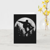 スノーボードムーンスノーボードウィンタースポーツスノーボーア カード (黄色い花)
