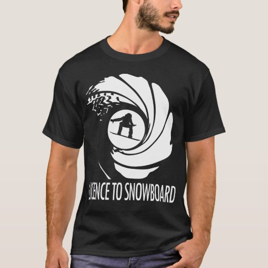 スノーボードライセンスTシャツ メンズデザイン Tシャツ (正面)
