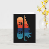 スノーボードレトロスキーアパレルレトロヴィンテージSno カード (黄色い花)