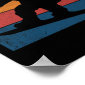 スノーボードレトロヴィンテージプレゼント ポスター (角)