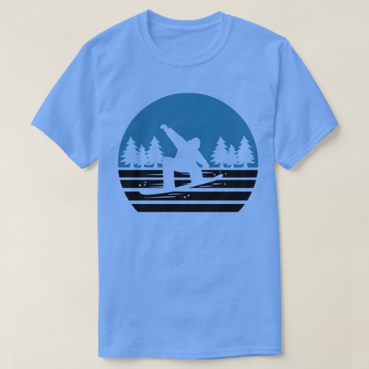スノーボードレトロヴィンテージ1 Tシャツ (デザイン正面)