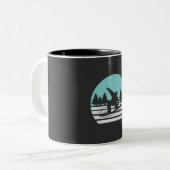 スノーボードレトロヴィンテージ ツートーンマグカップ (正面左)