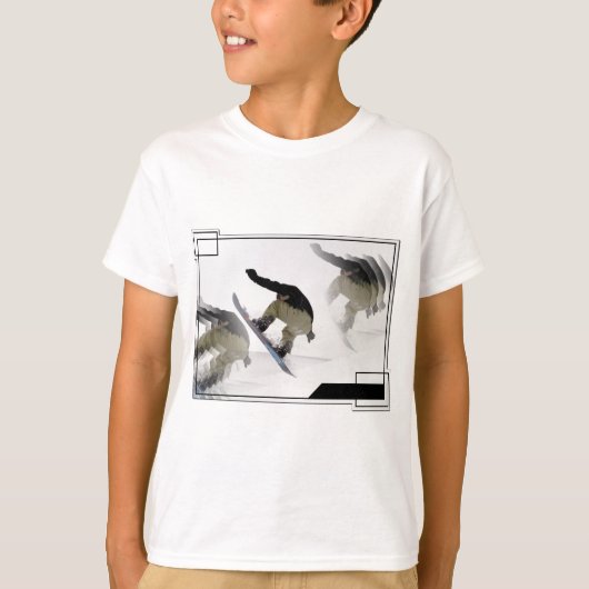 スノーボードレール子供用スウェットシャツ Tシャツ (正面)