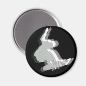 スノーボードロゴデザイン磁石 マグネット (正面/裏面)