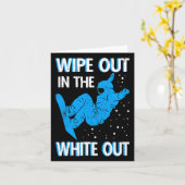 スノーボードワイプアウトザホワイトアウトスキーリゾートSno カード (黄色い花)