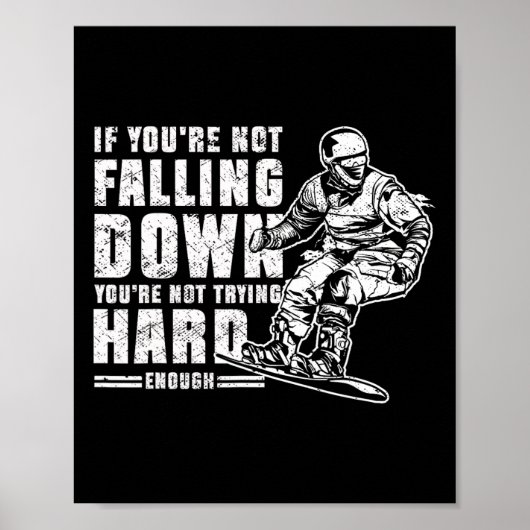 スノーボードヴィンテージもしあなたはNot Falli ポスター (正面)