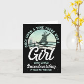 スノーボードヴィンテージガール1 カード (黄色い花)