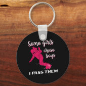 スノーボードヴィンテージガール キーホルダー (正面)