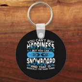 スノーボードヴィンテージレトロできない キーホルダー (正面)