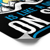 スノーボードヴィンテージレトロスキーゲー ポスター (角)