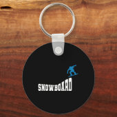 スノーボードヴィンテージレトロスノーボード2 キーホルダー (正面)