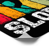 スノーボードヴィンテージレトロレッツヒット ポスター (角)